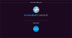 Desktop Screenshot of khambatigroup.com