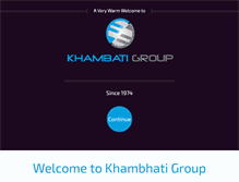 Tablet Screenshot of khambatigroup.com